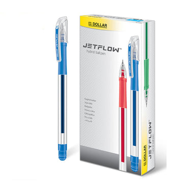 Dollar Ball Pen Jetflow - Blue (pack of 12) The Stationers